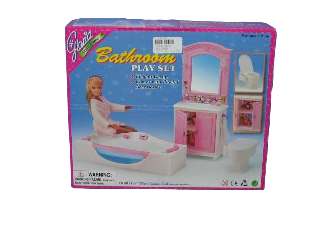 Я42893-2 Игровой набор мебели (32х23х5,5) "Ванная комната 2" (кукла не вх. в компл.) (Арт. 225662)