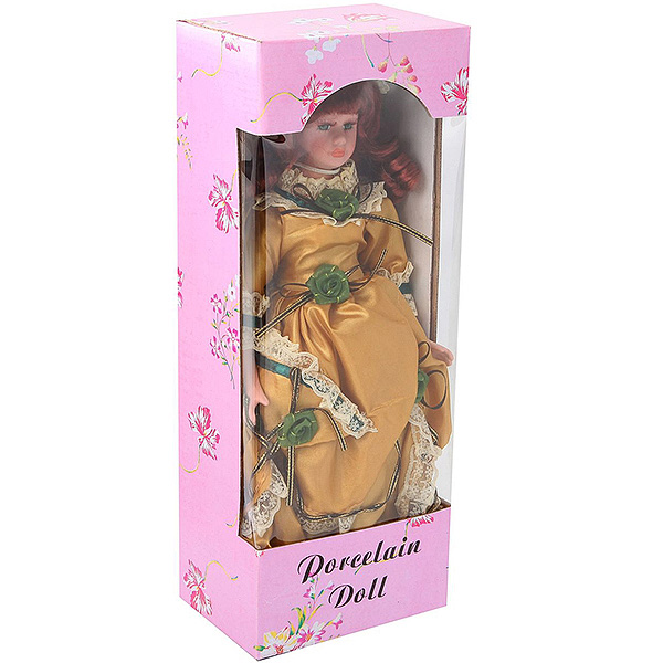 ЯД35419 Кукла керамич. 35см Victorian stile, BOX