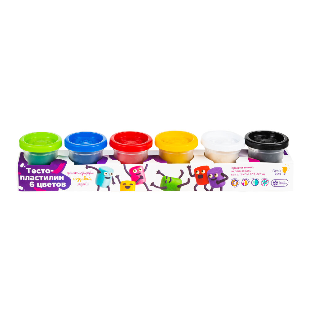 Я36788 Набор для детского творчества "Тесто-пластилин 6 цветов"