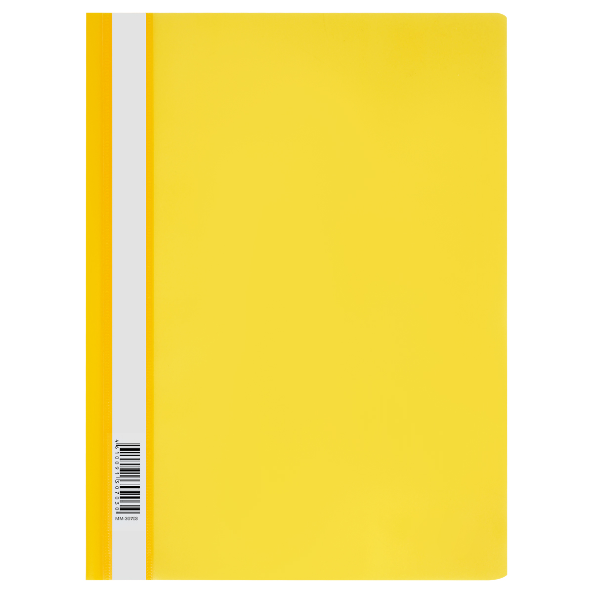 Я355664 Папка-скоросшиватель пластик. СТАММ А4, 120мкм, желтая с прозр. верхом